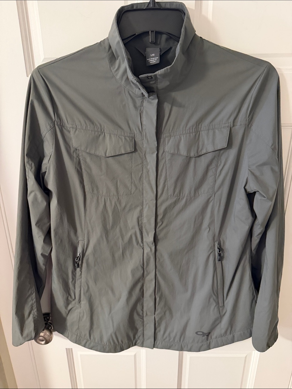 Outdoor Research Women’s Microlight Shirt Jacket Pertex Quantum Air Gray Large